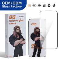 Protection d'écran en verre trempé 2.5D pour iPhone 18 17 16 15 Pro Max, verre HA 0.33mm, 9H, anti-traces de doigts, transparent cristallin, CE RoHS