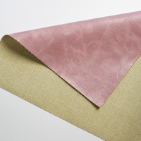 Tissu en cuir PU écologique gaufré bicolore élastique anti-moisissure pour vêtements, jupes, chaussures, vestes