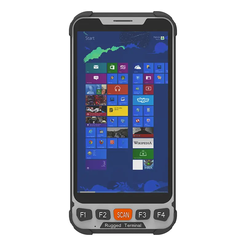 عالية الأداء المحمول PDA ويندوز 10 4G + 64G GPS NFC 2D الباركود ماسحة الصناعية لوجستية المساعد الرقمي الشخصي