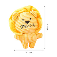 Jouet en peluche pour chien : ours, éléphant, canard, banane, lion, gorille – Corps en peluche doux – OEM ODM