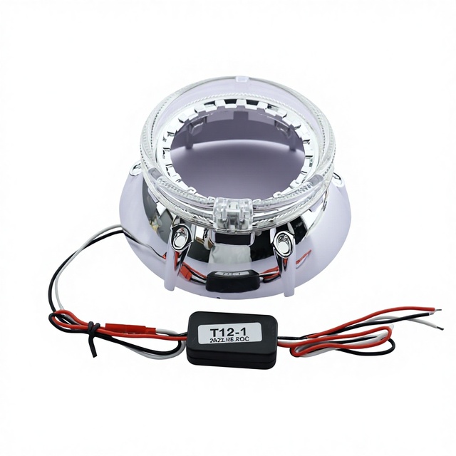 VAHID Factory Hot Sale Universal Car Headlight High Brightness C5 LED Angel Eyes Shrouds HID 3" Projector Lens 12V IP68