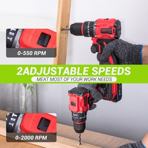 21V lithium pin nhà sử dụng đa chức năng không dây điện khoan công cụ thiết lập chuyên nghiệp không dây khoan - Product Image 5