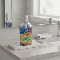 Bouteilles à pompe vides transparentes de 500 ml pour shampoing, gel douche, lotion, bouteille faciale, bouteille de lotion pour le corps avec pompe