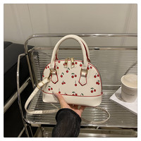 Nouvelle Tendance 2025 : Sac Bandoulière de Luxe pour Femme, Motif Cerise, Populaire et Tendance pour Filles