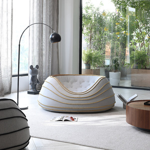 Nuova Poltrona Moderna Italiana GEDO, Sedia Singola con Imbottitura in Spugna di Alta Qualità, Stile Leisure per <span class=keywords><strong>Soggiorno</strong></span> - Product Image 6