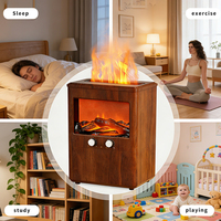 Pengharum Udara Humidifier Kabut Dingin Grosir untuk Kamar Tidur Rumah 3L Humidifier Ultrasonik Senyap dengan Efek Api untuk Ruangan Besar Rumah Kantor