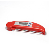 Termometer Daging Panggang BBQ Digital Elektronik Lipat Portabel LCD Plastik GOLDTIME Grosir