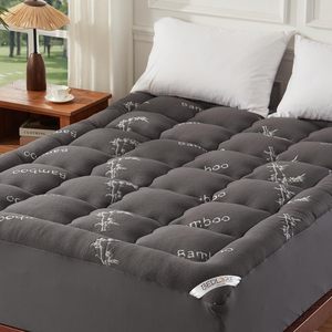 <span class=keywords><strong>Surmatelas</strong></span> pour le mal <span class=keywords><strong>de</strong></span> dos, viscose matelassée ajustée en <span class=keywords><strong>bambou</strong></span>, couvre-matelas avec dessus d'oreiller - Product Image 1