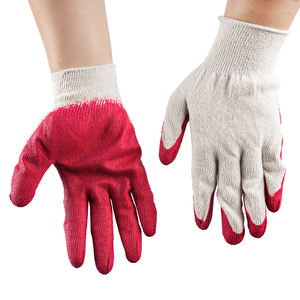 10-Pair Pack Red <strong>Nitrile</strong> Coated Work <strong>Gloves</strong> Latex Dipped Garden Protective Gear for General Purpose - Product Image 2