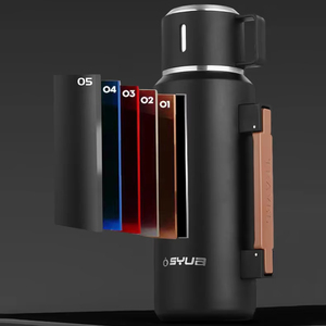 Su misura fiaschetta stile 800ml minimalista isolato bottiglia d'acqua eco-friendly portatile Thermos infusore per bere tè Logo - Product Image 5