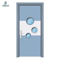 Porte intérieure durable en composite carbone-cristal, anti-bactérienne, imperméable, ignifuge, pour hôpitaux, écoles et projets de construction