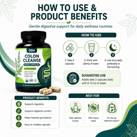 Capsules Détox Foie OEM, Complément Minceur, Nettoyant Naturel du Côlon ODM, Pilules Détox Foie