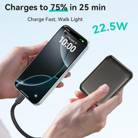 Cargador Portátil REMAX FC-07 de 20000mAh, Carga Rápida PD de 20W/22.5W, Aleación de Aluminio, Mini, con Cable C a C