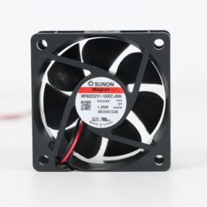 Ventilador Axial SUNON MF60252V1-1000C-A99 60x60x25mm 24VDC 50mA 1.25W 4500RPM 23.5CFM con Rodamiento de Vapor para Gabinetes e Inversores, Refrigeración Eléctrica ODM - Product Image 1