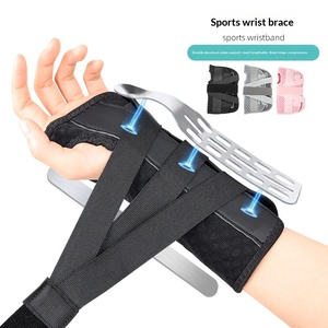 Atmungsaktive Netz-Handgelenkbandage mit Doppel-Aluminiumschienen, Kompressionsunterstützung, Verstellbarem Klettverschluss, Sportliche Schutzausrüstung für die Hand - Product Image 1