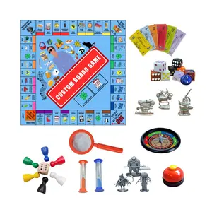 Großhandel Custom Design Monopoli Kunststoff Erwachsene Kinder Familie Miniatur Token Lieferanten Brettspiele Hersteller