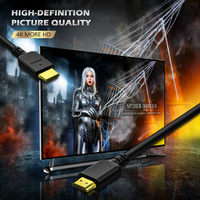 Cable HDMI 4K de Alta Velocidad 18Gbps 2160p Ultra HD con Canal de Retorno de Audio ARC, Cable HDMI de PVC Moldeado para Monitor, Suministro de Fábrica