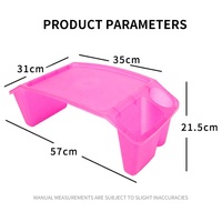 Table de lit portable multifonctionnelle pour enfants, en plastique, pour écrire et lire, plateau de bureau pour ordinateur portable, design moderne, chambre à coucher