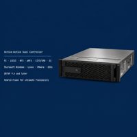 Serveur de stockage SAN/NAS hybride d'occasion Lenovo ThinkSystem DM5000H avec 64 Go de RAM 2U, 2 To de cache NVMe et double contrôleur