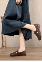 Chaussures d'été respirantes et polyvalentes pour femmes Vintage Solid Color Softy Walking Casual New Style Lazy Shoes Prix