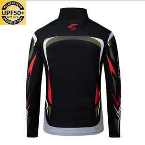 Camisetas de manga larga con protección solar UPF 50+ para hombre, camisetas con cremallera para senderismo, pesca y actividades al aire libre con protección UV. - Product Image 4