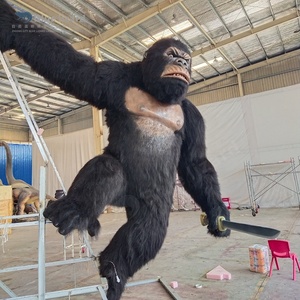 Modèle de gorille animatronique fait à la main avec fourrure, équipement d'intérieur pour parc d'attractions, King Kong - Product Image 4