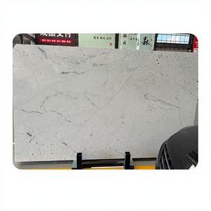 Dalles de quartz en pierre naturelle de quartzite forestier TMZ Norvège, polies, modernes, blanches, pour tables de salle à manger d'hôtel, plans de toilette et carreaux muraux - Product Image 1
