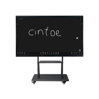 Écran interactif intelligent 86 pouces 4K LCD infrarouge tactile 20 points anti-reflet, tableau blanc, écran d'affichage, Android 13, montable au mur