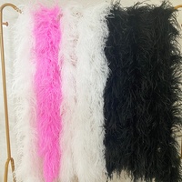 Coloré 6ply pas cher plume d'autruche Boa autruche pour vêtements de danse robe latine mariage carnaval décorations Costume accessoires
