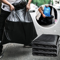 Bolsa de basura al aire libre en rollos sacos de basura de polietileno biodegradable grande negro Industrial 8 13 33 40 50 65 95 galones bolsa de basura
