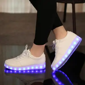 518 light shoes colorful luminous boys and girls UBS LED charging luminous fashion flashing light non-slip speed