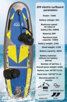 Modèle d'entrée de gamme, le moins cher, EPP 15KW 72V 5356.8WH Planche de ski nautique électrique avec ailerons, adapté aux eaux marines