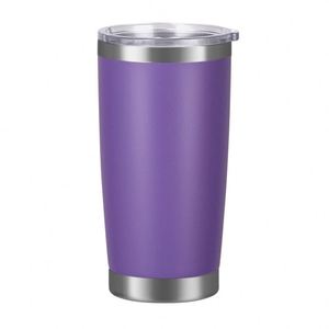 <b>Straw</b> Lid Tumbler <b>With</b> Cleaning Brush 20Oz Stainless Steel Insulated Travel Mug Replacement Lid Tumbler ASM25 - Product Image 1