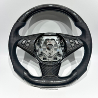 Volant sport en cuir et fibre de carbone personnalisé, directement de l'usine, adapté aux voitures BMW E46 E53 E60 X5 X6, volant de course pour tuning automobile