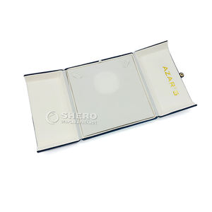 Boîtes à bijoux en cuir PU de qualité supérieure, personnalisées, noires et dorées, à double ouverture, pour colliers, bracelets, bagues, boucles d'oreilles, boîte à bijoux - Product Image 1