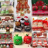 Nouveauté 2027 : Jouet Squishy de Noël – Père Noël, Bonhomme de Neige, Ours en Pain d'Épices Géant et Ours Squishy Croustillant pour Enfants – Jouet Promotionnel de Fêtes