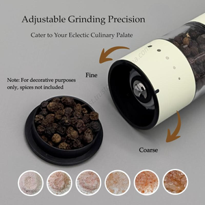 Ensemble moulin à sel et à poivre automatique rechargeable en acier inoxydable, mini et portable, pour la vente en gros d'articles de cuisine - Product Image 3