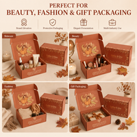 Boîte d'expédition en carton ondulé recyclable personnalisée avec logo pour l'emballage de cadeaux de Thanksgiving, les petites entreprises et le commerce électronique