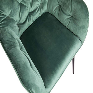 Sofás modernos para sala de estar, sillas de comedor tapizadas con reposabrazos, color verde y marrón - Product Image 5