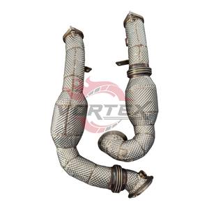 Collecteur d'échappement haute performance en acier inoxydable Vortex pour BMW Série 7 F02 N54 3.0T Twin Turbo, montage direct - Product Image 1