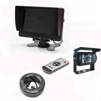 Kit de caméra haute performance 12V avec vision nocturne, étanche IP68, écran quadruple 800*480 pour camion et bus