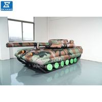 Özel Dev Şişme Simülasyon Kamuflaj Tankı Modeli, Açık Hava Ekip Çalışması Reklam Etkinliği Dekorasyonu Sergi Malzemesi