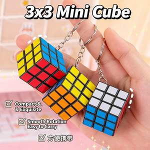 YIWUPOWER Mini <span class=keywords><strong>Cubo</strong></span> di <span class=keywords><strong>Rubik</strong></span> 3x3cm Portachiavi, Ciondolo <span class=keywords><strong>Cubo</strong></span> Portatile, Gioco Educativo Rompicapo, <span class=keywords><strong>Cubo</strong></span> Puzzle per lo Sviluppo dell'Intelligenza dei Bambini - Product Image 2