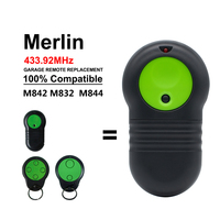 Télécommande de remplacement Merlin M832 pour porte de garage, 433,92 MHz, code roulant, pour ouvre-porte de garage australien