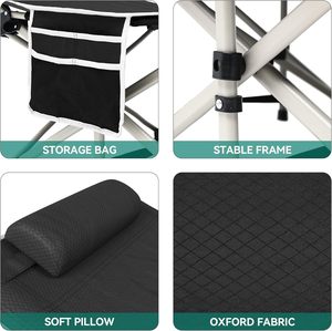 Outdoor Camping Travel <strong>Folding</strong> Adult Single <strong>Bed</strong> with Carry Bag Heavy Duty Portable Metal Strong Load Capacity Office Nap <strong>Bed</strong> - Product Image 3