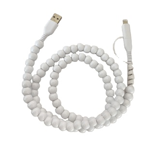 Đồ trang sức phương Tây handmade thiết kế hạt sạc Acrylic Đính cườm điện thoại Sạc dây - Product Image 1