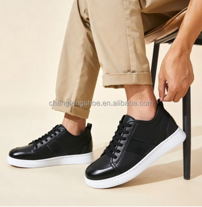 Giày thể thao nam da buộc dây, mùa xuân thu, nhẹ, thoáng khí, tăng chiều cao 5cm, đế dày - Product Image 3