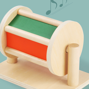 <span class=keywords><strong>Montessori</strong></span> — toupie éducatif en bois pour enfant, jouet musical aux couleurs de couleurs arc-en-ciel, tambour montesori - Product Image 5