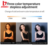 JINBEI EFP-50BI LED panneau lumineux vidéo bicolore Studio photographie lumière pour vidéoconférence
