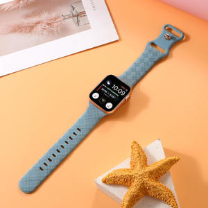 Nuevo Producto: Correas de Reloj con Grabado a Cuadros para <span class=keywords><strong>Apple</strong></span> <span class=keywords><strong>Watch</strong></span> Series, Correa de Reloj de Silicona - Product Image 4